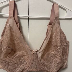 Elegant Lace Bra in Blush